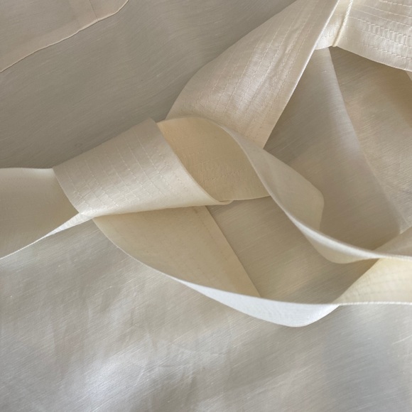 J Crew Linen Blend Cream Midi XS - Picture 11 of 15